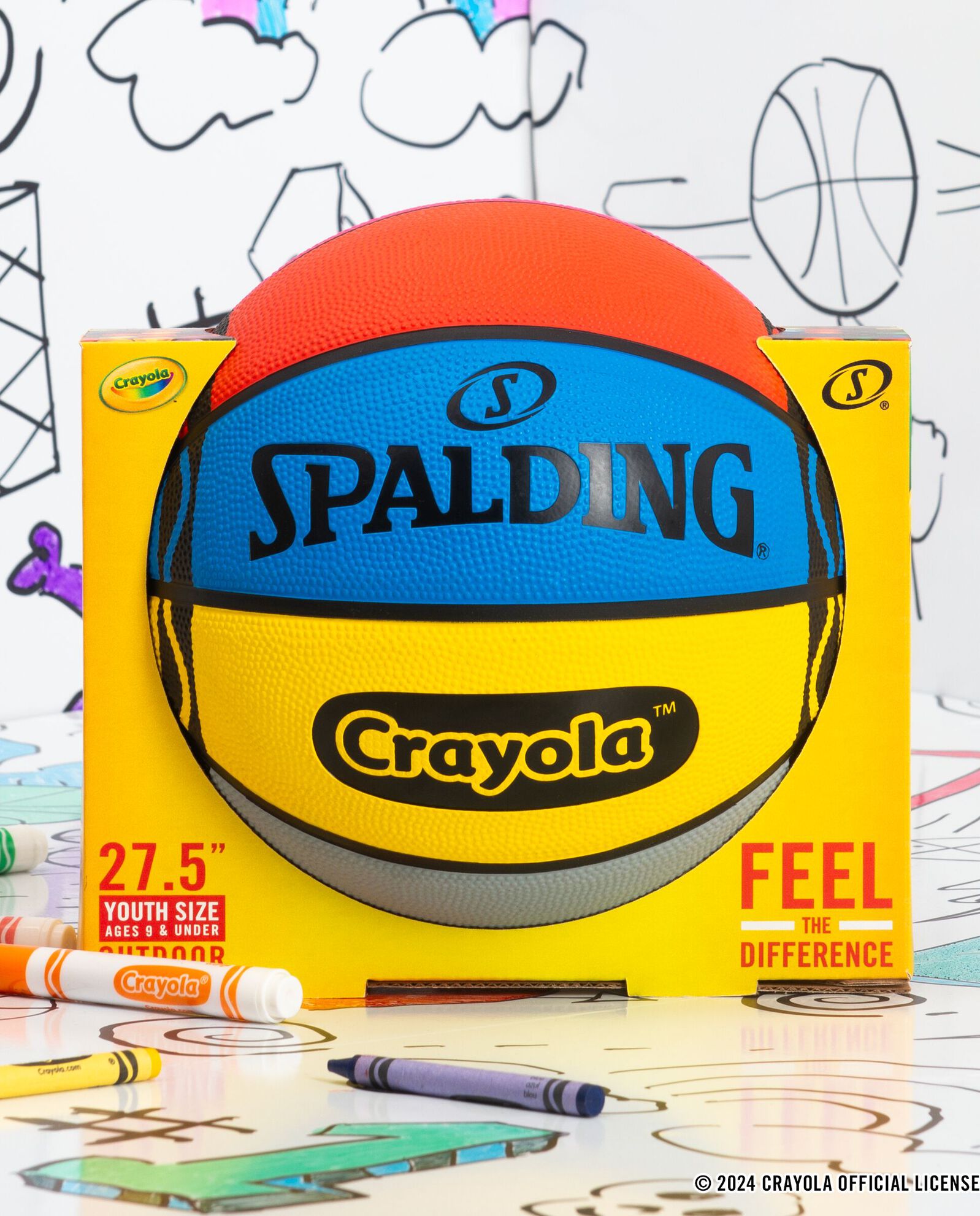 Crayola Core Youth Indoor/Outdoor Basketball 